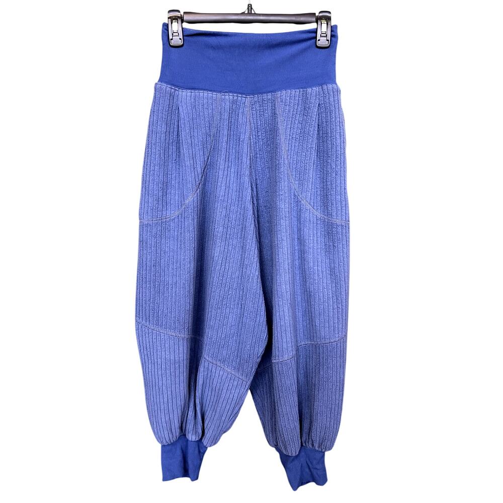 Free People Movement Ribbed Periwinkle Barrel Jogger Pants Size XS